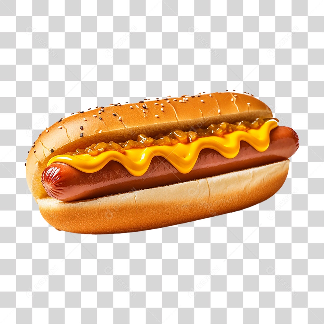 Hot-Dog Lanche PNG Transparente