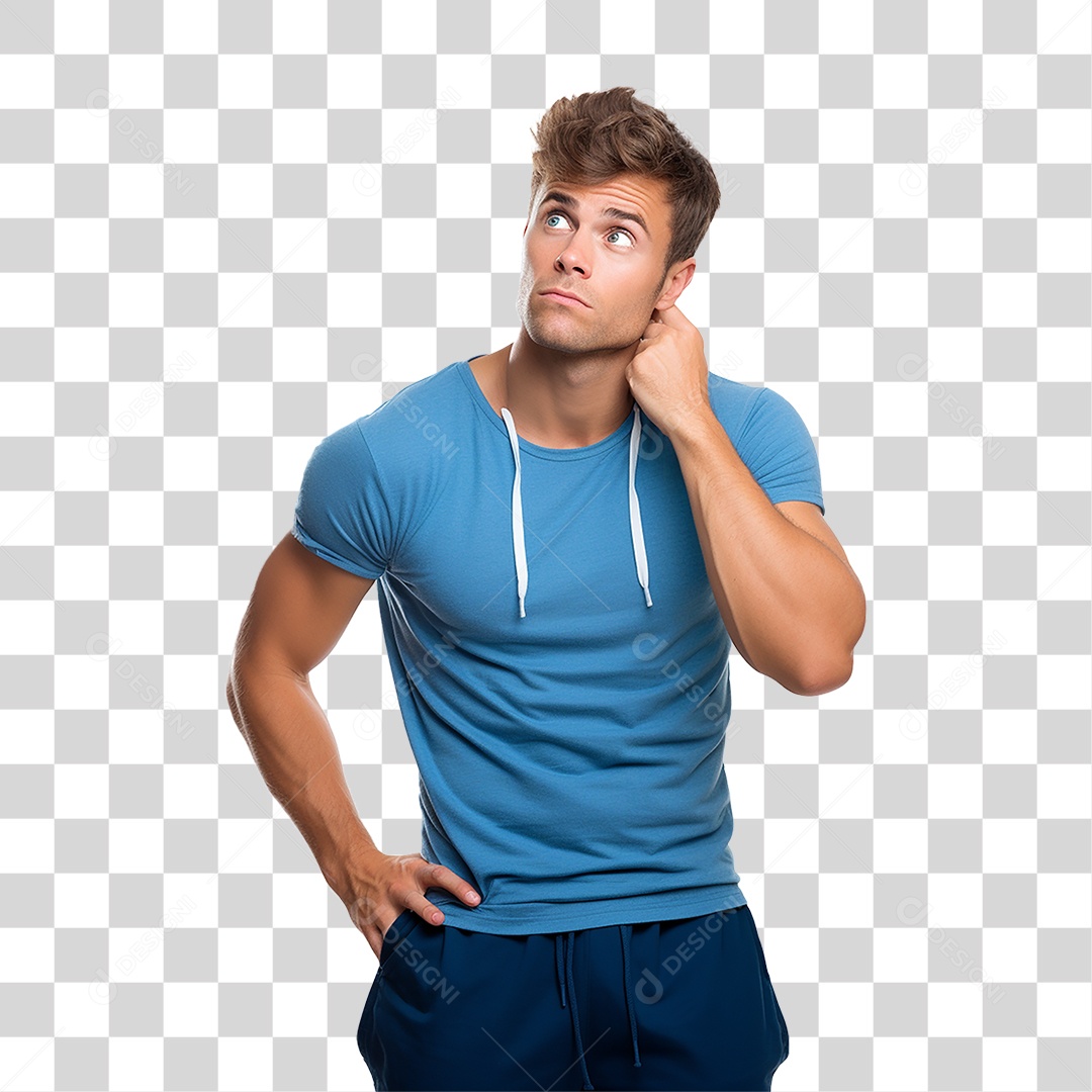 Homem Malhando Academia Musculação PNG Transparente