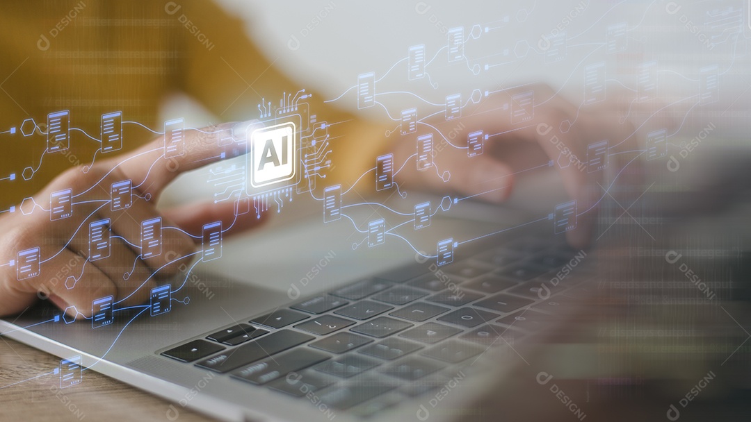 Inteligência artificial de IA ciência de dados e tecnologia da informação