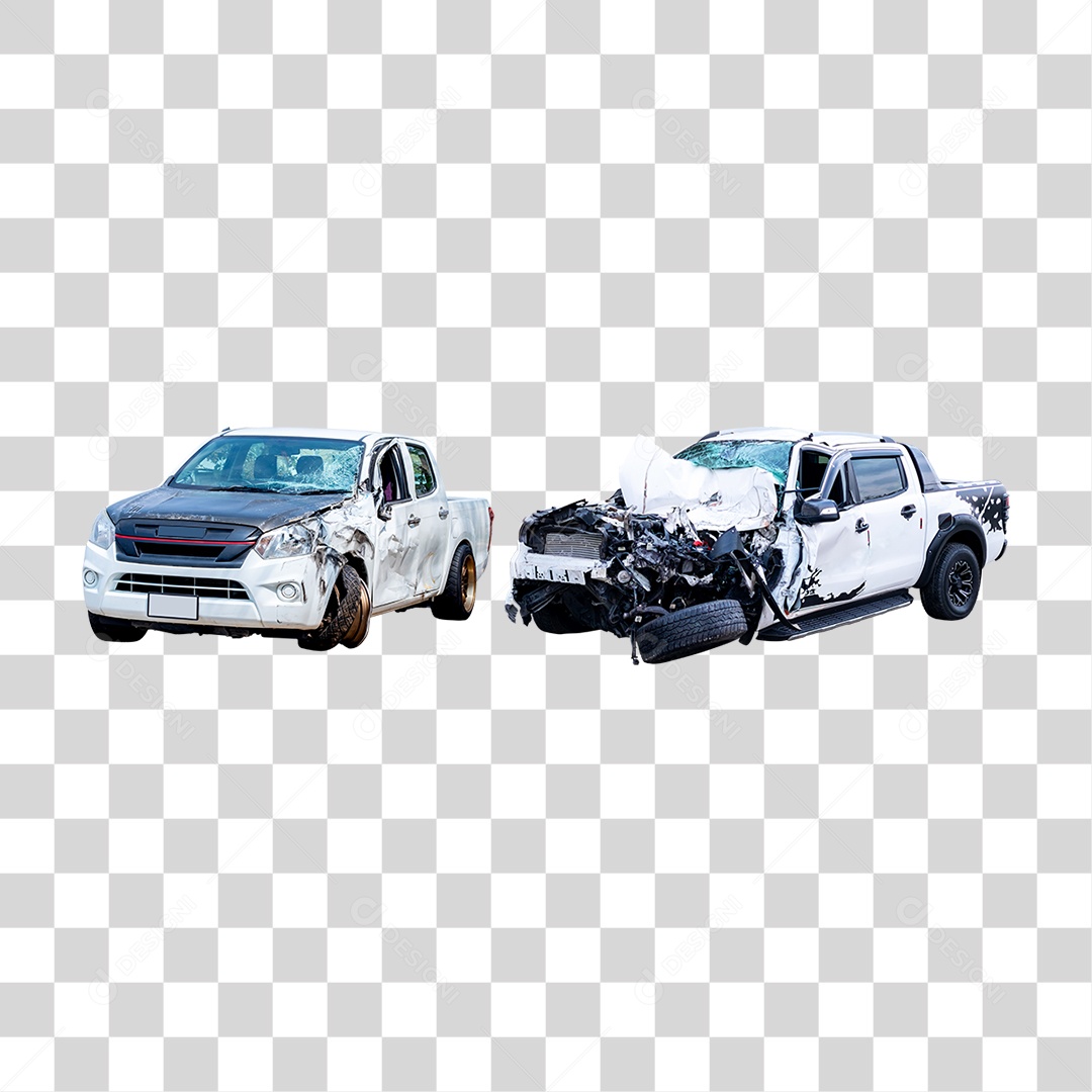 Carros Batidos Funilaria PNG Transparente