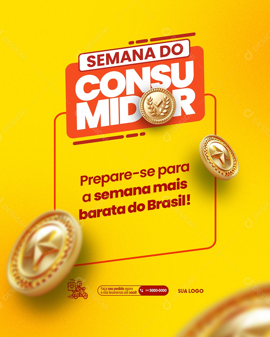 Semana do Consumidor Prepare se para a semana mais barata do Brasil Social Media PSD Editável