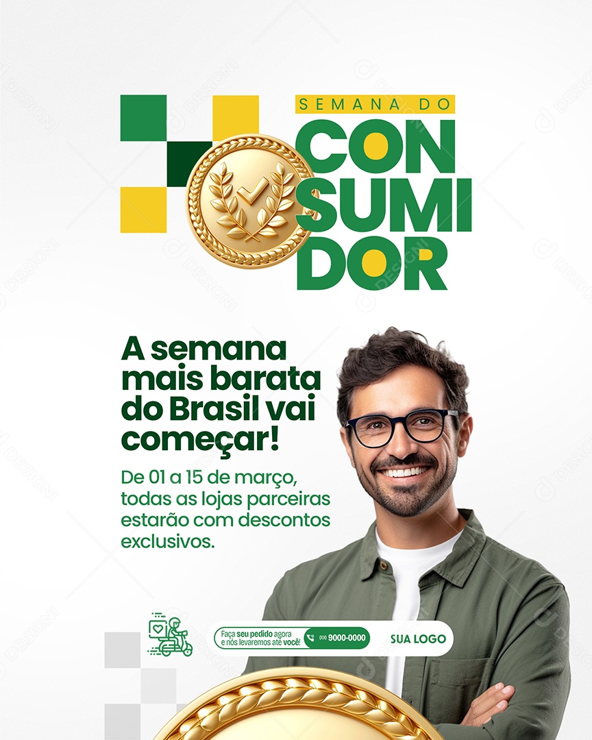 Semana do Consumidor A semana mais barata do Brasil Social Media PSD Editável