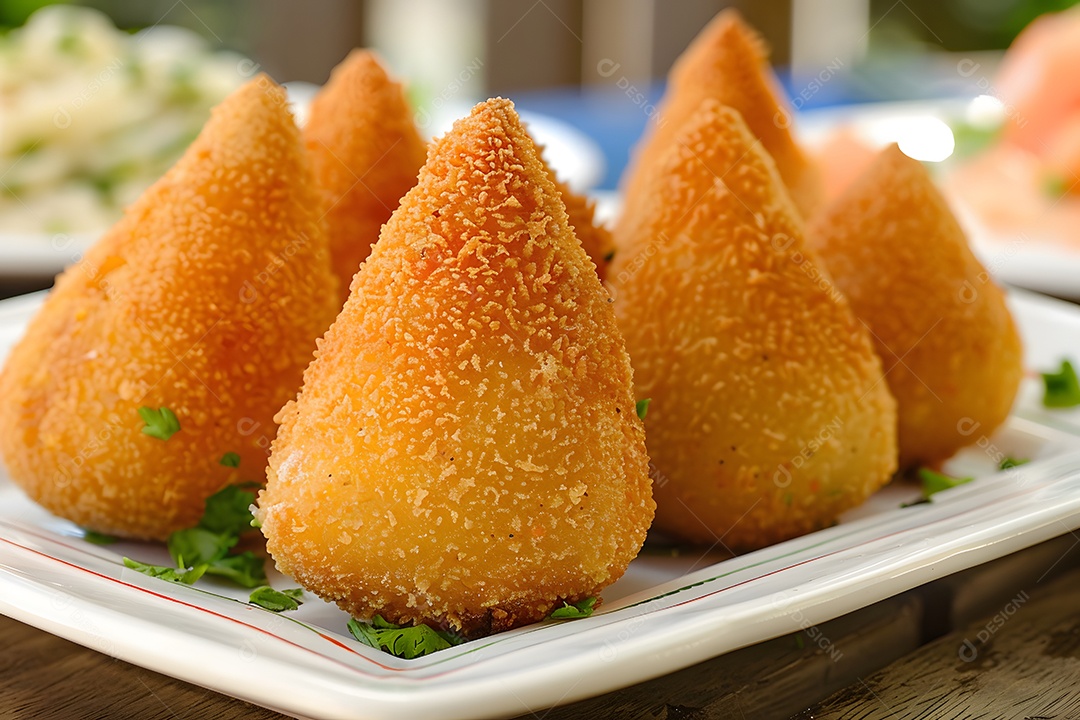 Coxinha de franco crocante