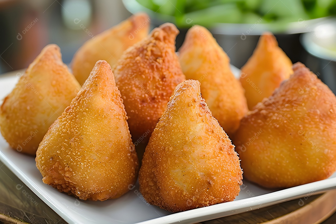Coxinha de frango crocante