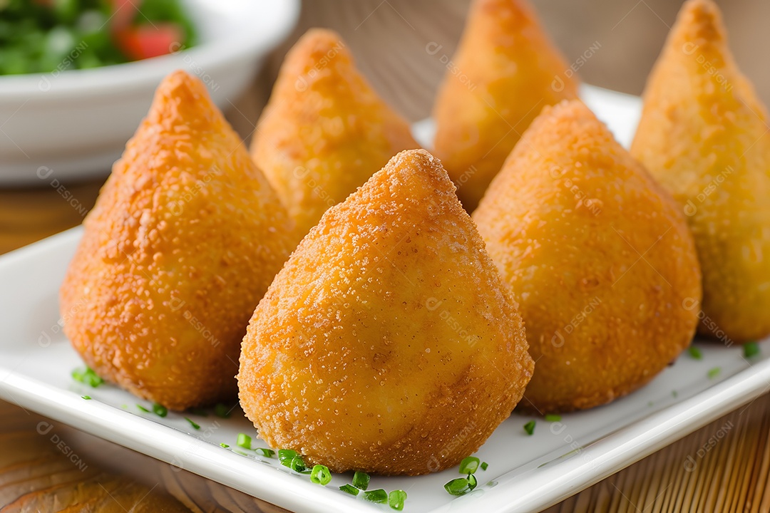 Coxinha de franco crocante