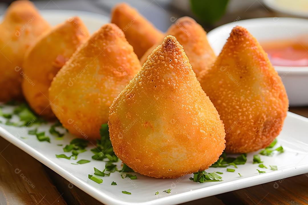 Coxinha crocante de frango