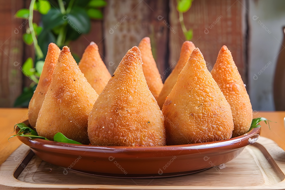Coxinhas de frango crocante