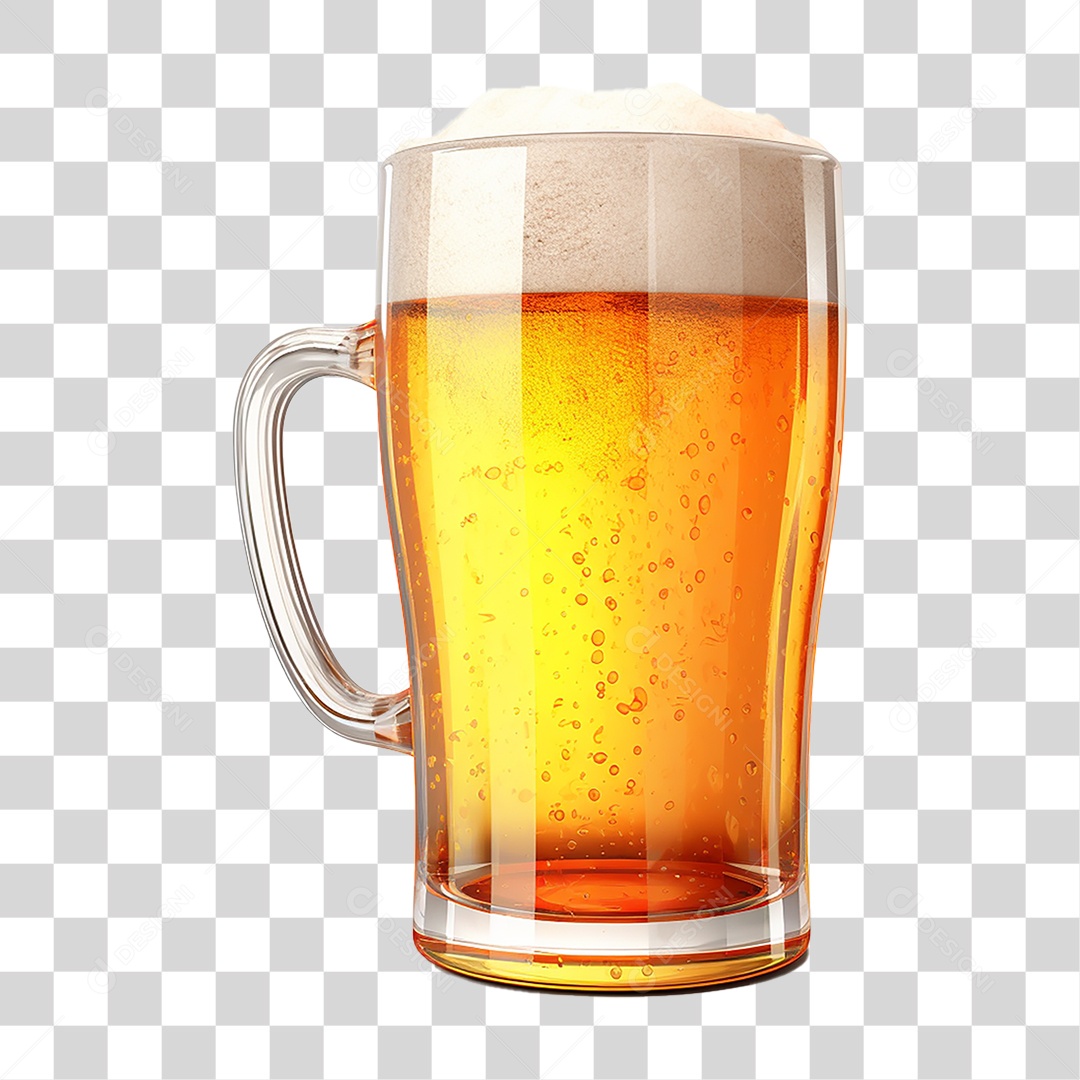 Caneca de Chopp Bebida Alcoólica Barril PNG Transparente