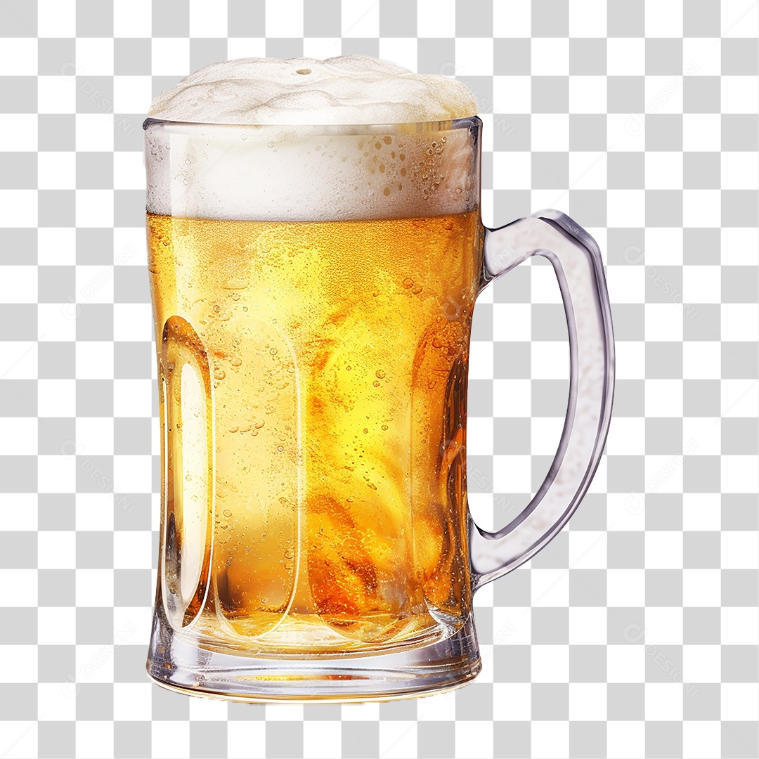 Caneca de Chopp Bebida Alcoólica Barril PNG Transparente