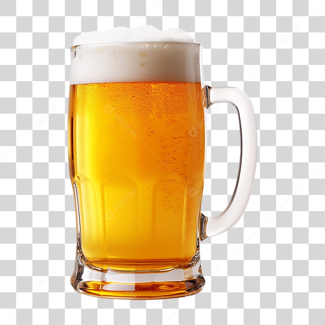 Caneca de Chopp Bebida Alcoólica Barril PNG Transparente