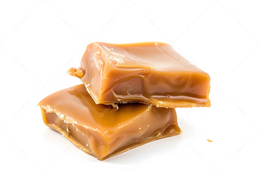 Caramelo delicioso em cubos