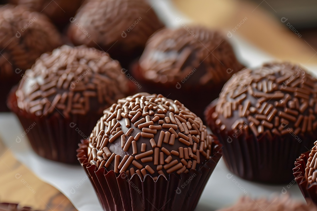 Brigadeiros de chocolatee deliciosos