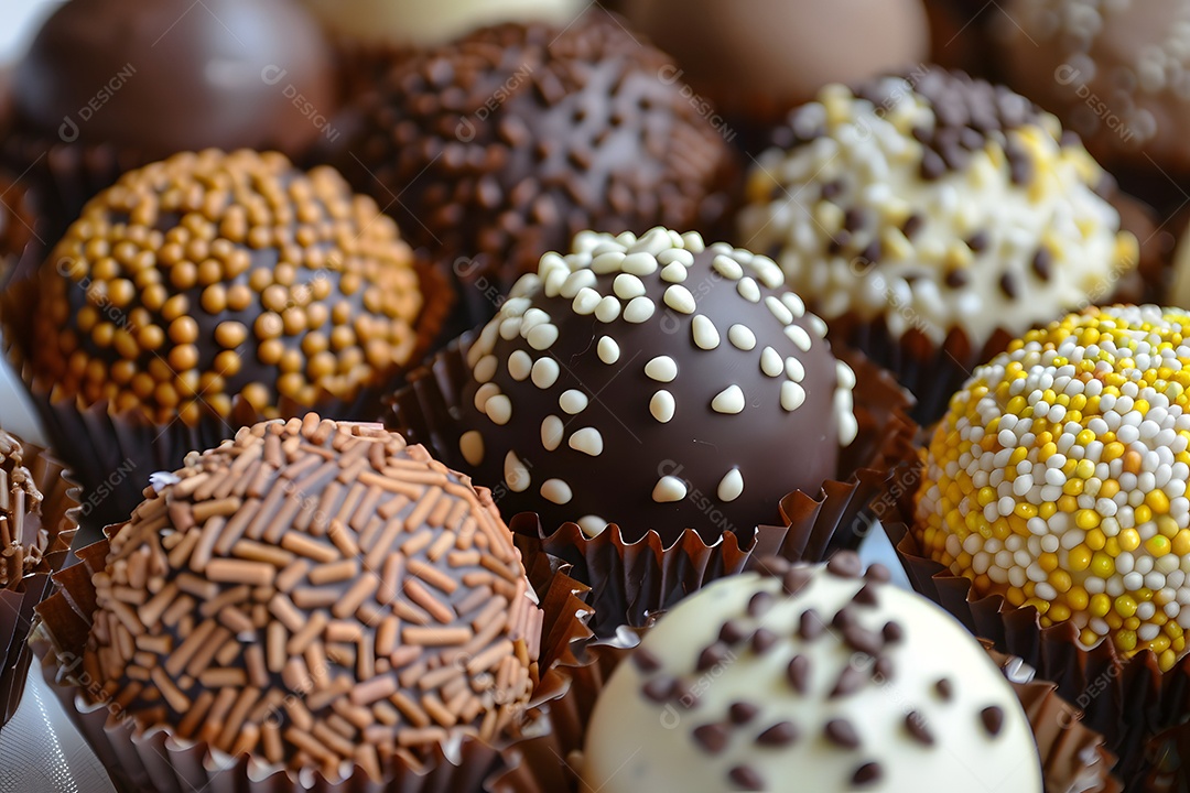 Docinhos delicioso variados em uma mesa