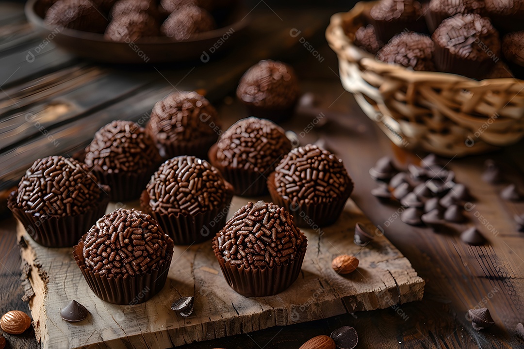Brigadeiro com granulado de chocolate