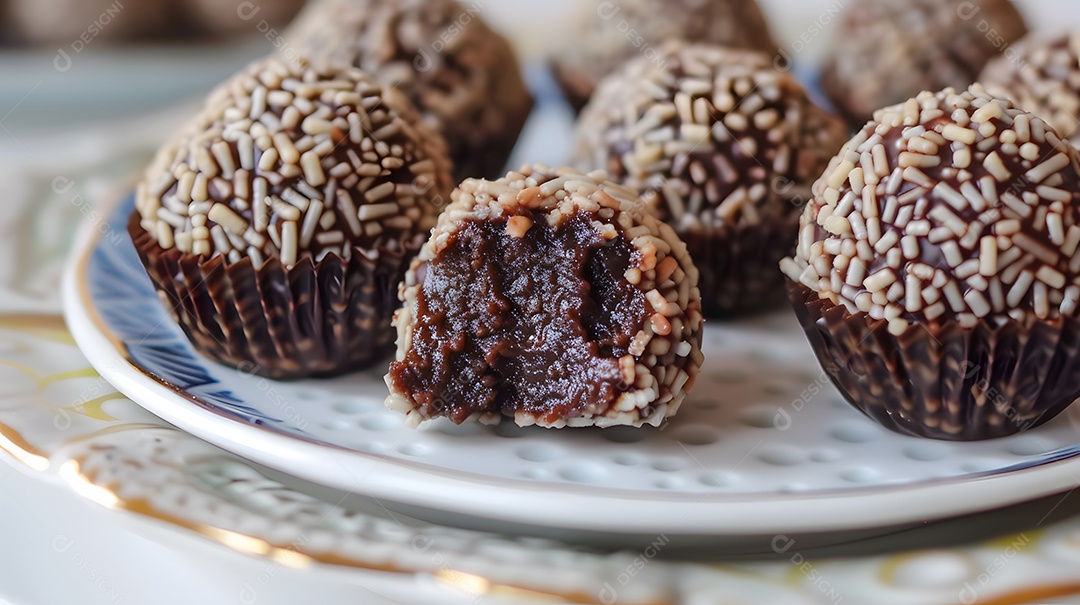 Delicioso brigadeiro de chocolate
