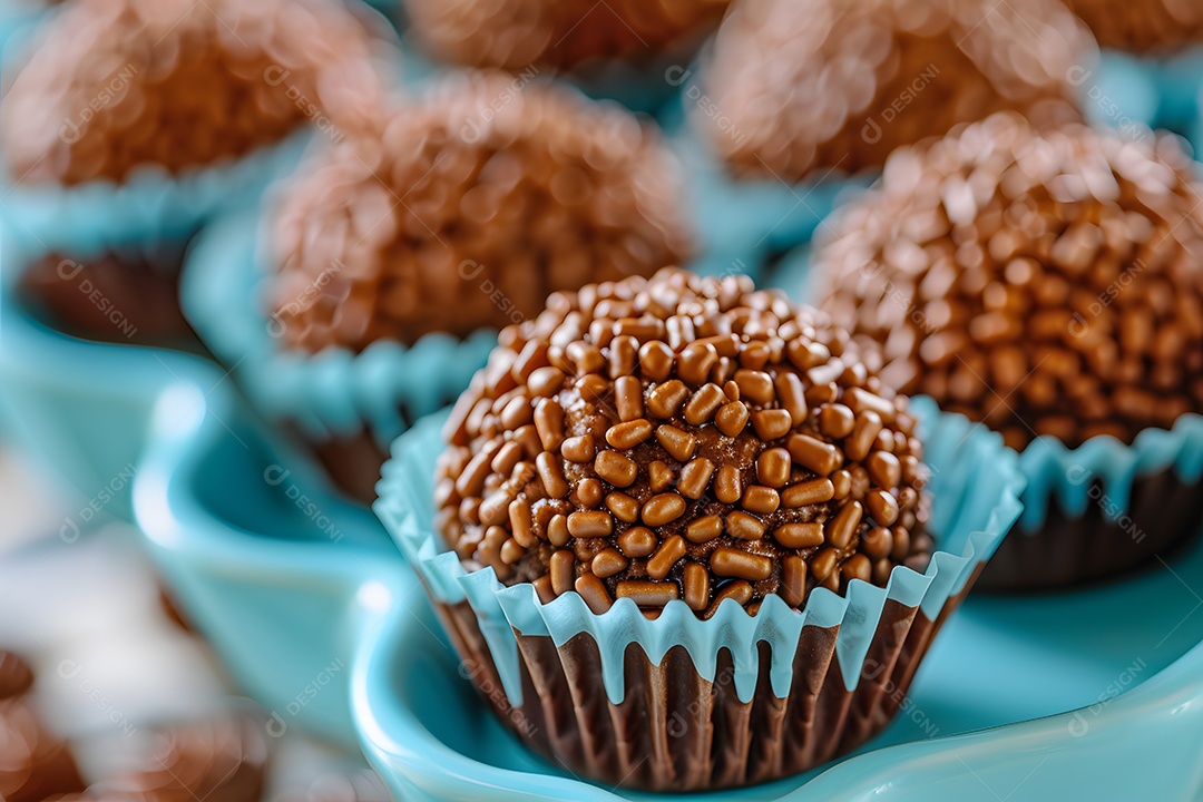 Brigadeiro em forminhas decorada