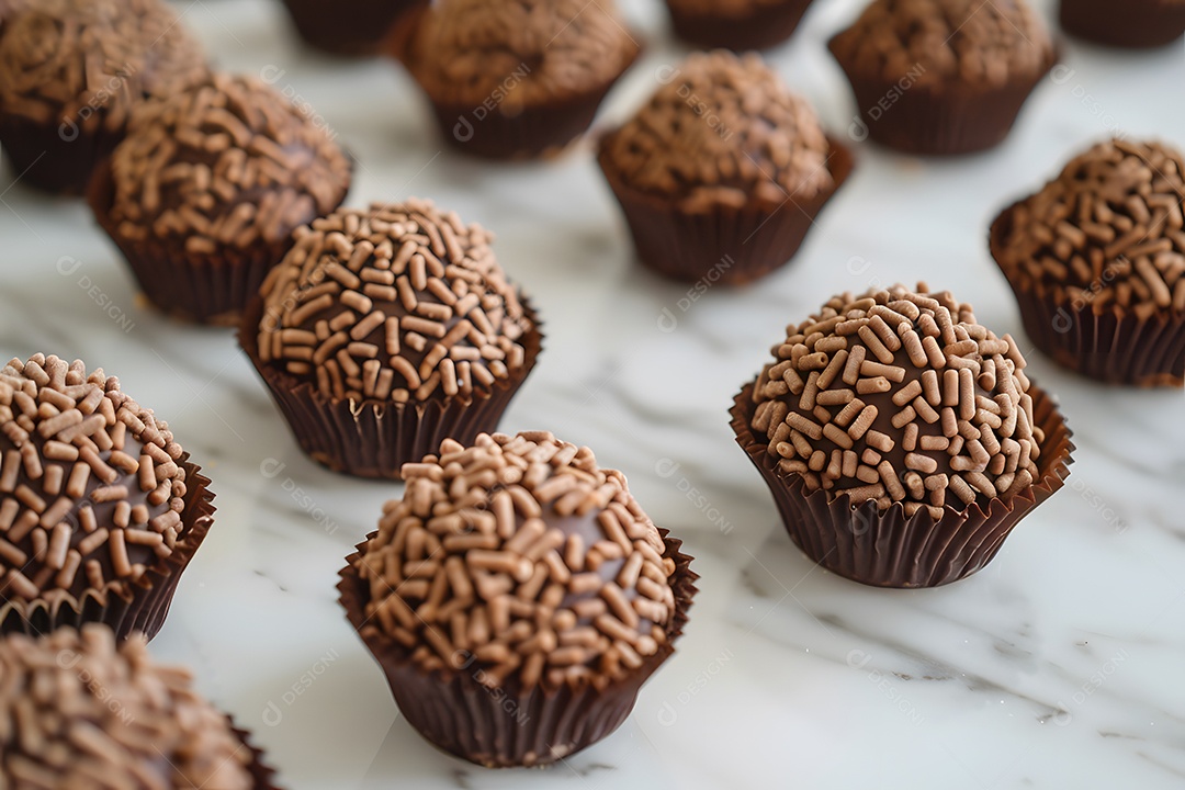 Brigadeiro gourmet com granulado