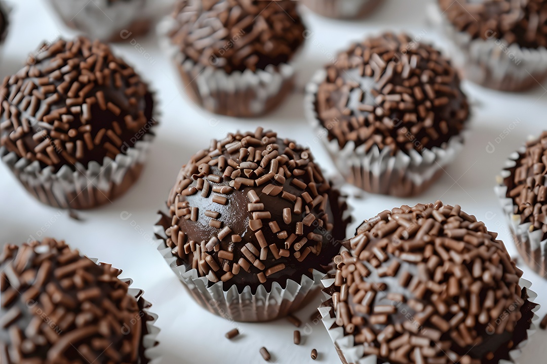 Brigadeiro de chocolate com granulado