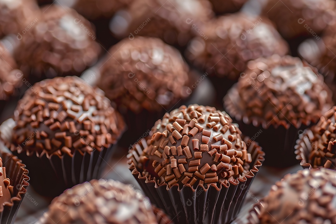 Brigadeiro de chocolate com granulado