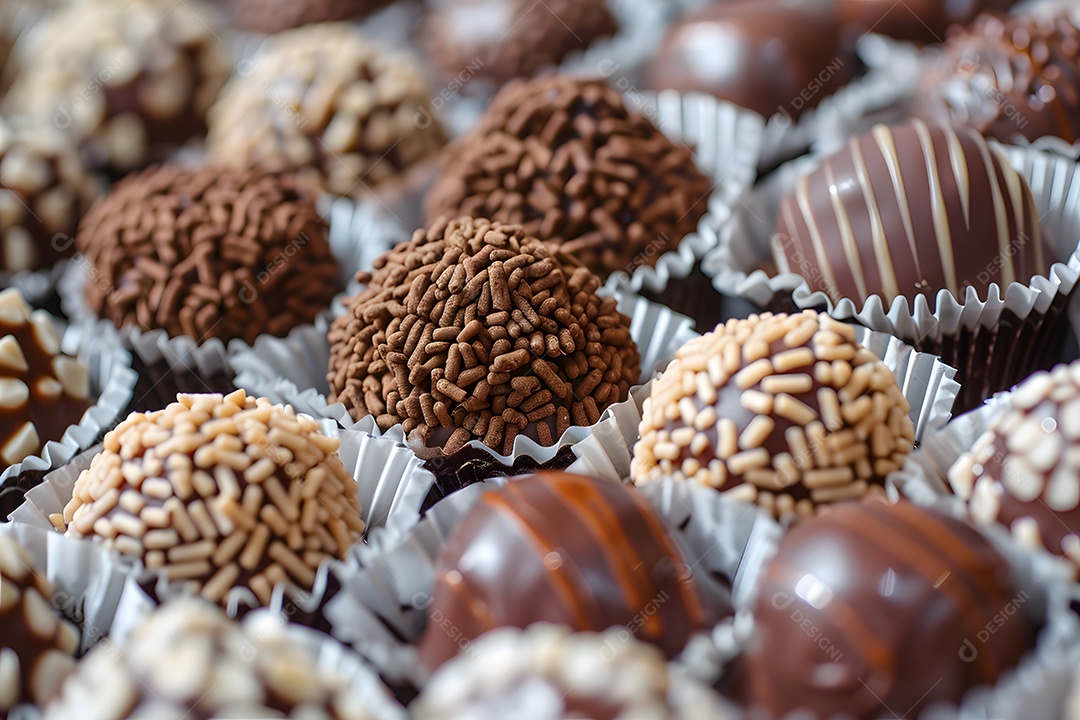 Brigadeiros deliciosos de chocolate