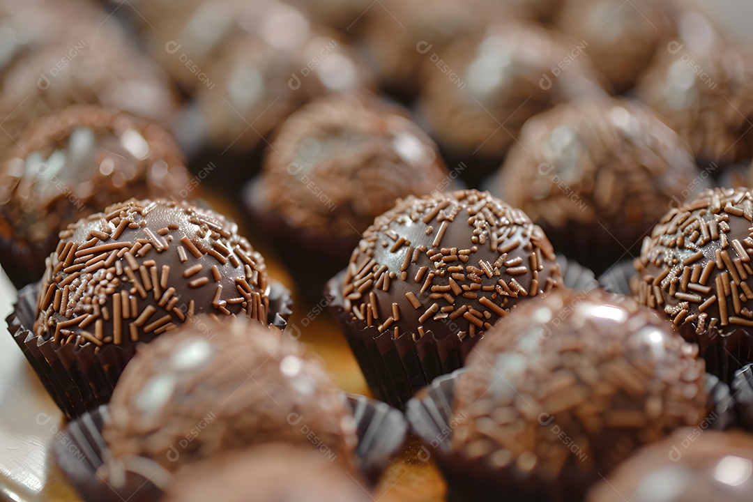 Brigadeiro de chocolate com granulado