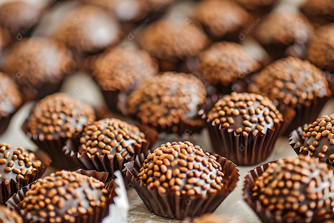 Brigadeiro de chocolate com granulado