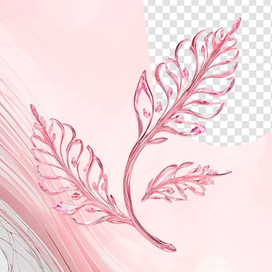 Planta de Cristal Elemento 3D para Composição PSD