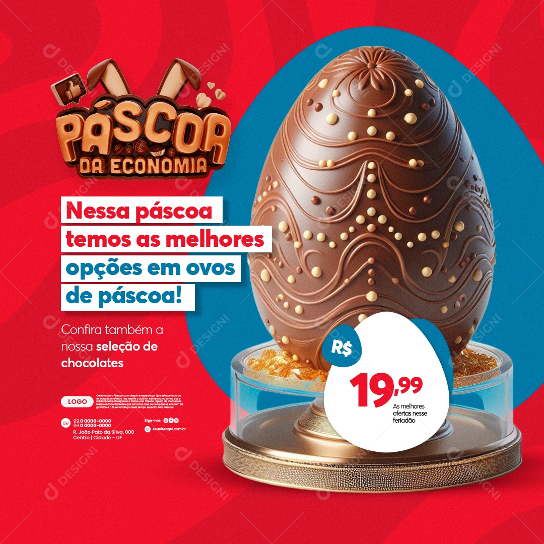 Supermercado Páscoa Nessa páscoa temos os melhores Social Media PSD Editável