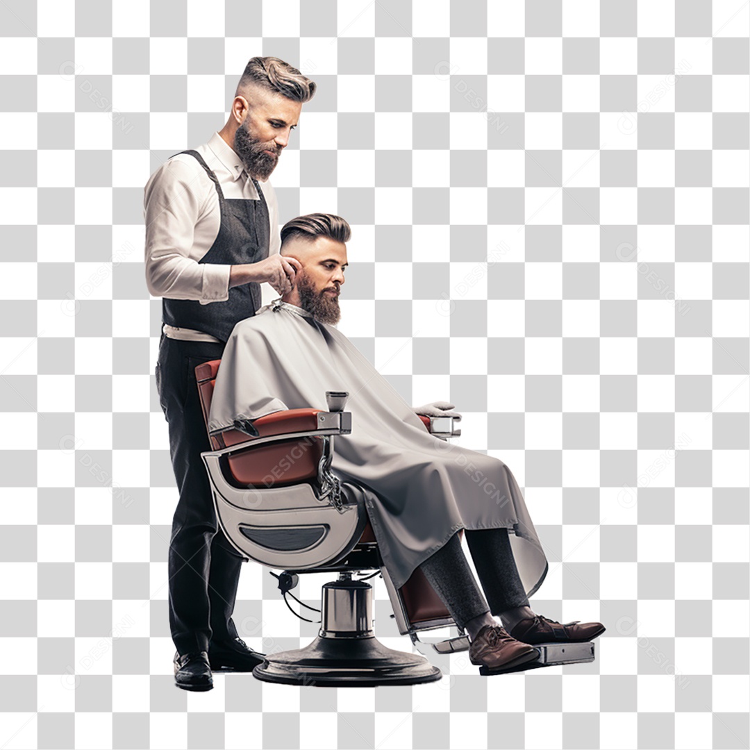 Barbeiro Corte de Cabelo Salão PNG Transparente