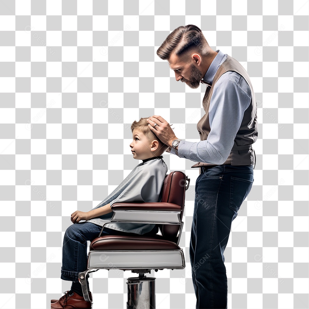 Barbeiro Corte de Cabelo Salão PNG Transparente