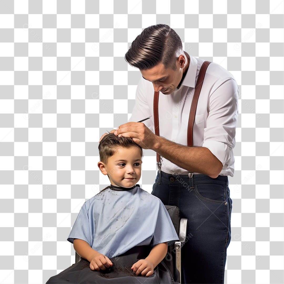 Barbeiro Corte de Cabelo Salão PNG Transparente