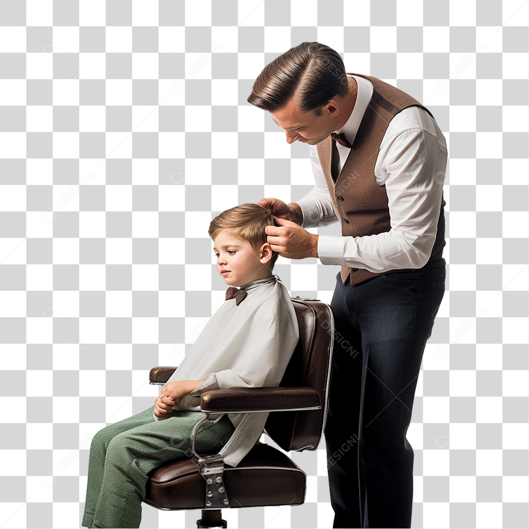 Barbeiro Corte de Cabelo Salão PNG Transparente