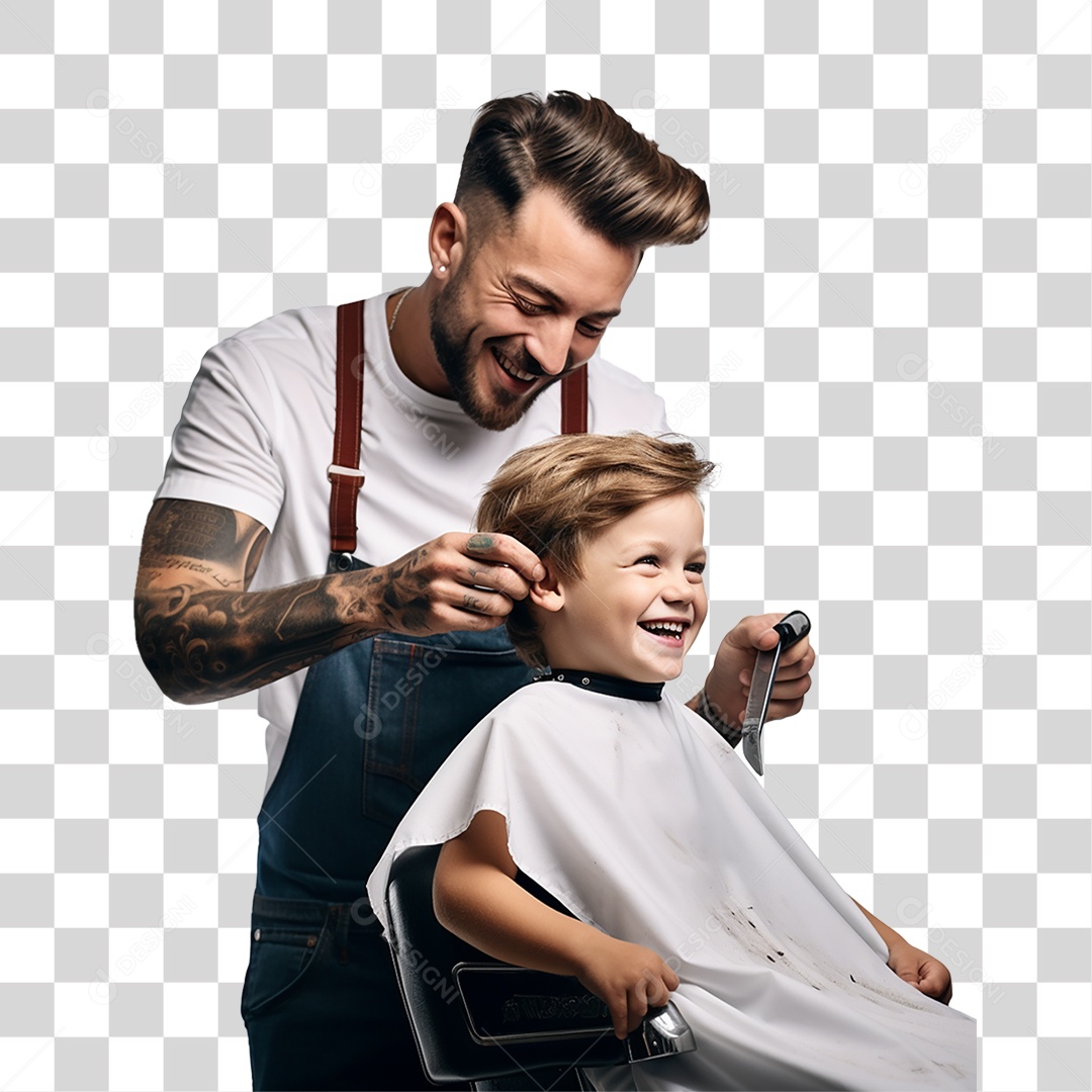 Barbeiro Corte de Cabelo Salão PNG Transparente