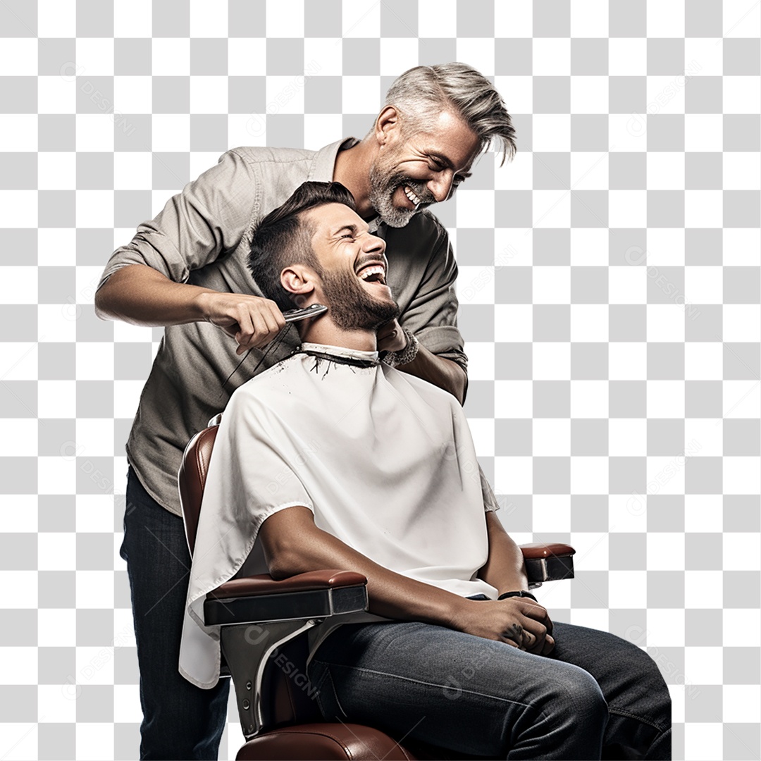 Barbeiro Corte de Cabelo Salão PNG Transparente