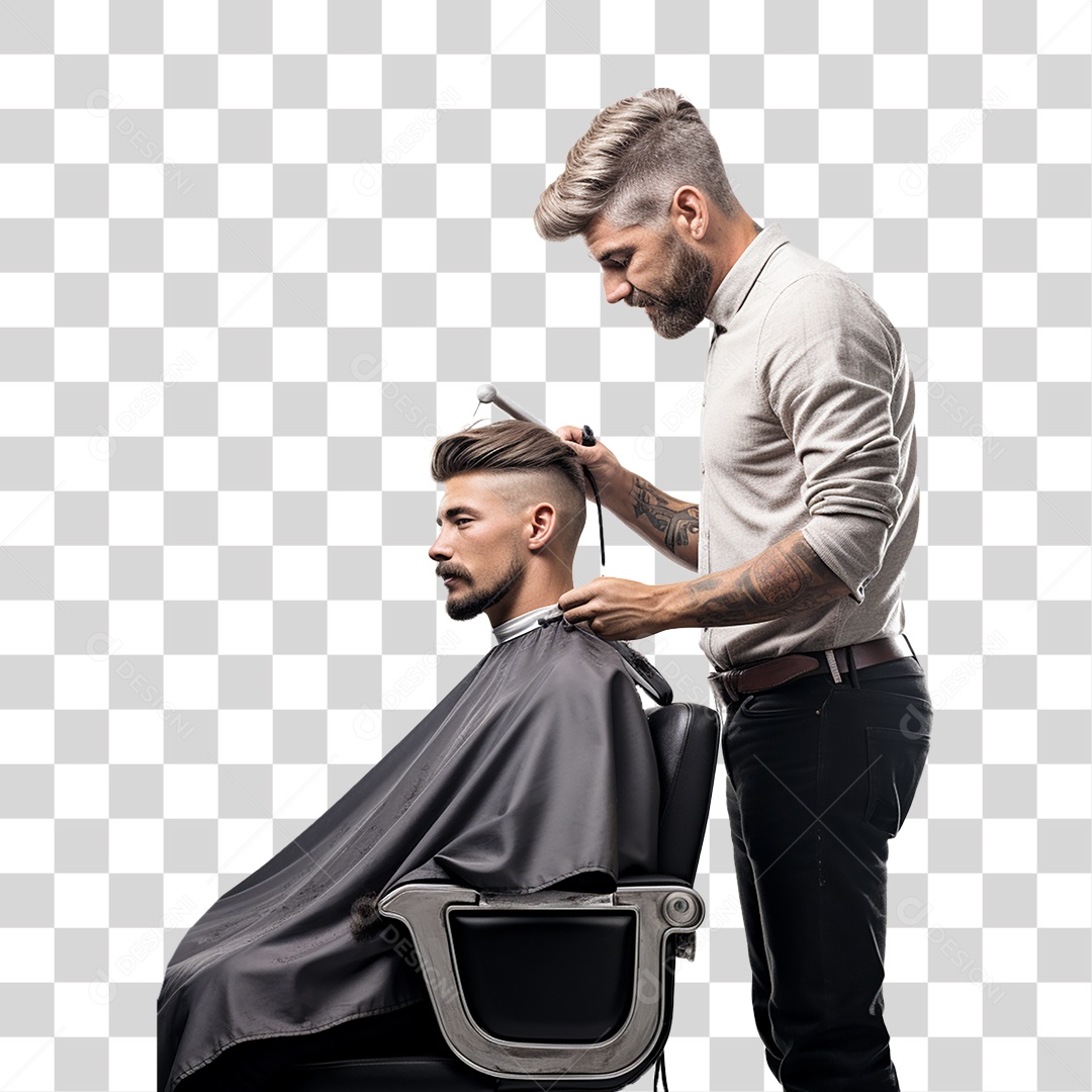 Barbeiro Corte de Cabelo Salão PNG Transparente