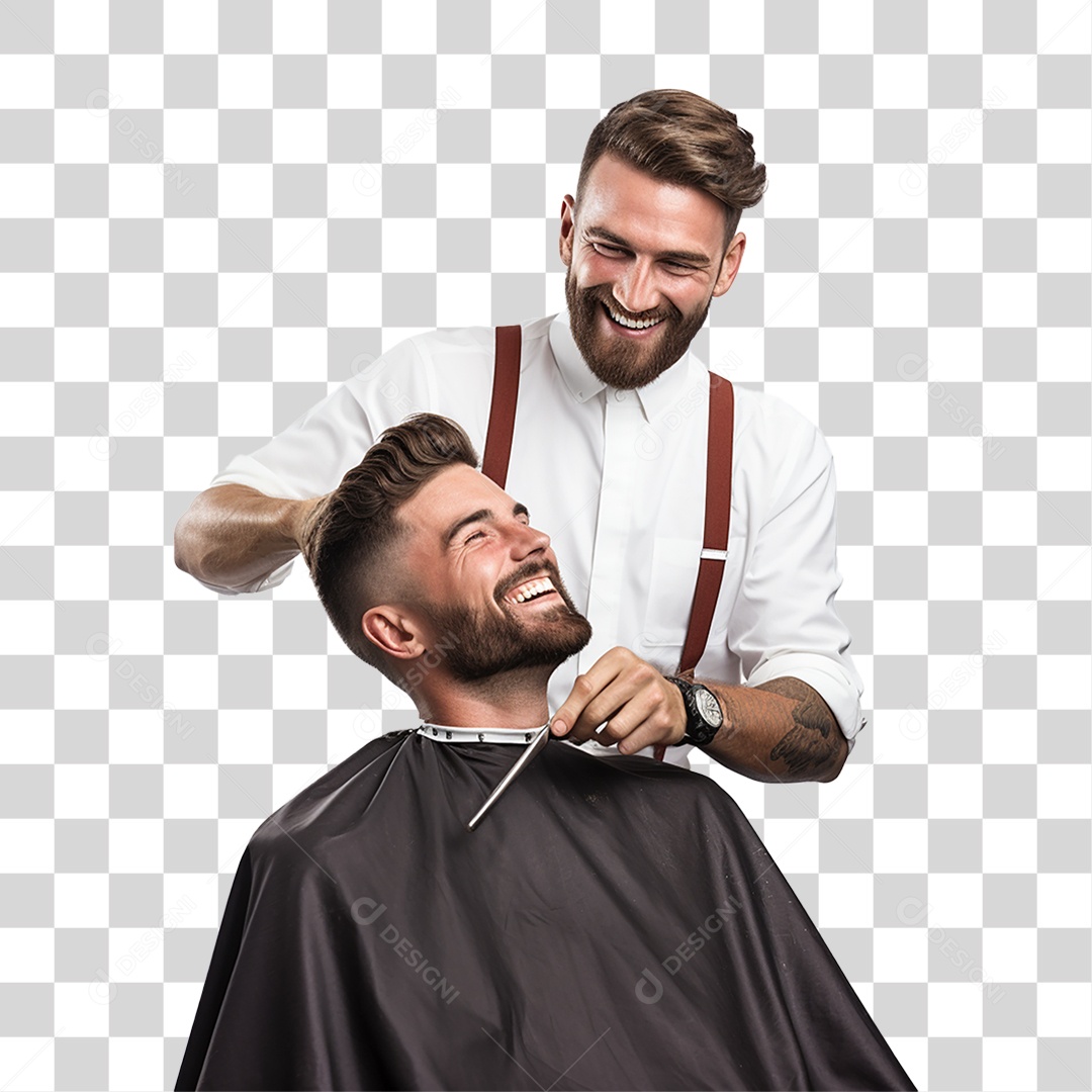 Barbeiro Corte de Cabelo Salão PNG Transparente