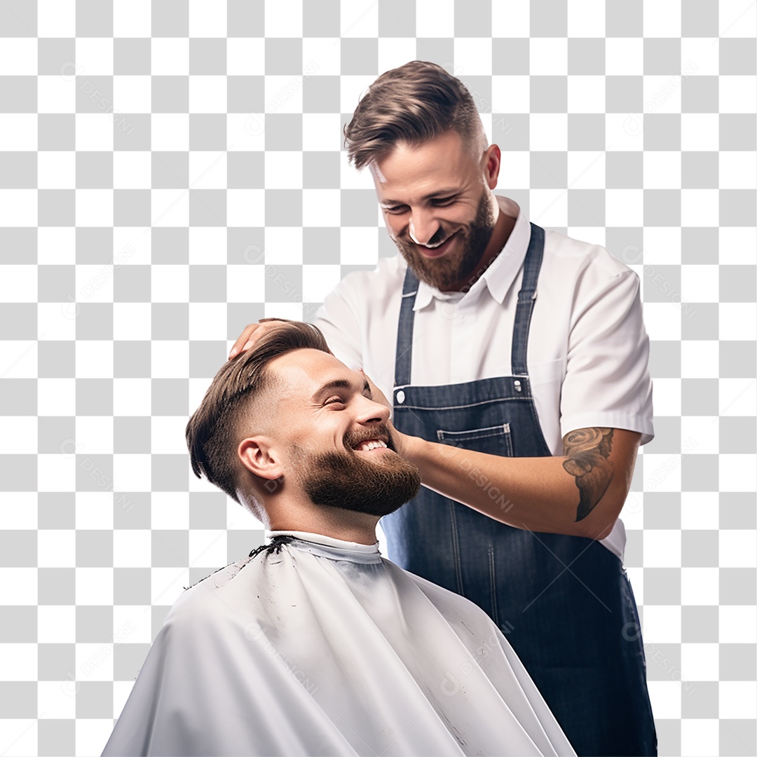 Barbeiro Corte de Cabelo Salão PNG Transparente