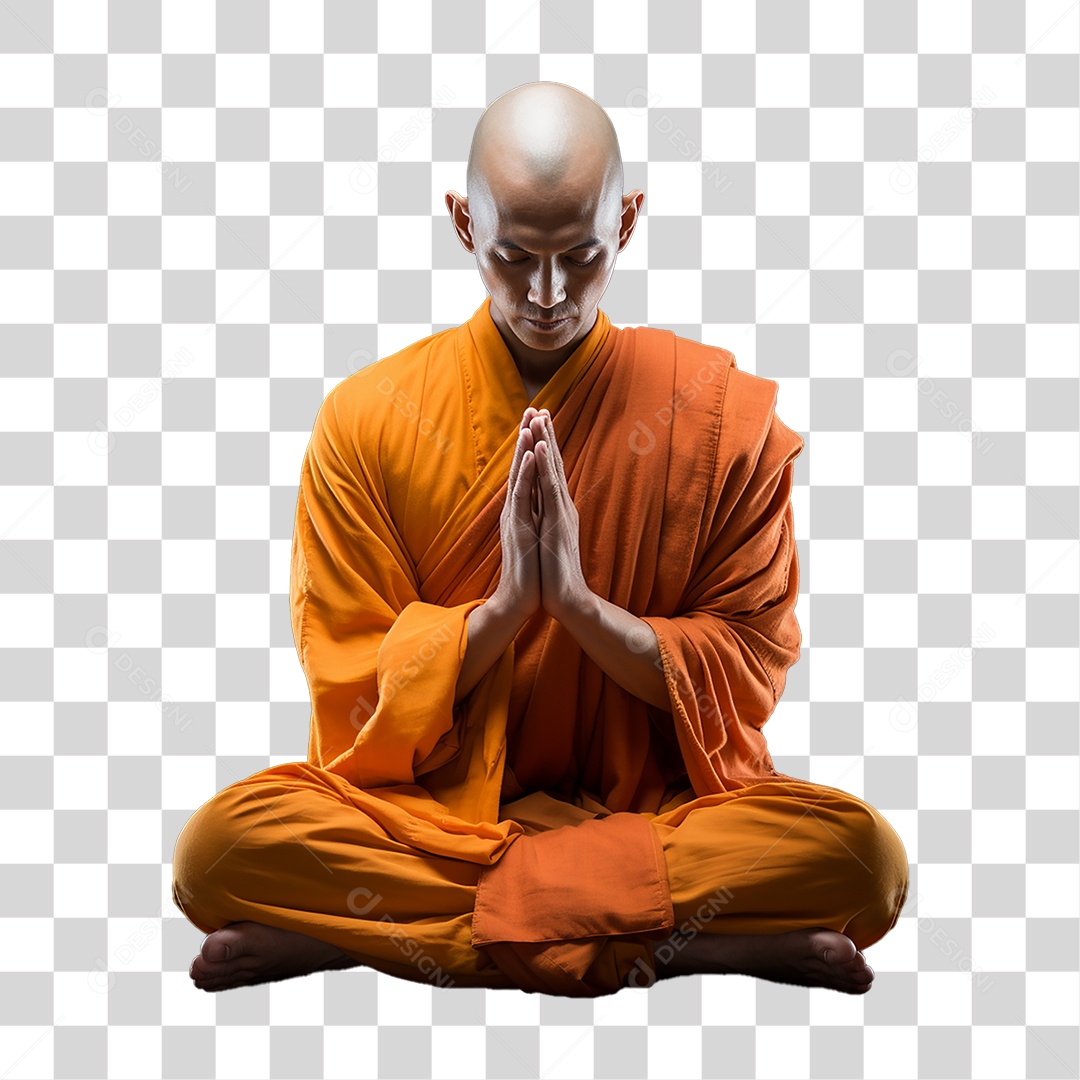 Monge Budista PNG Transparente