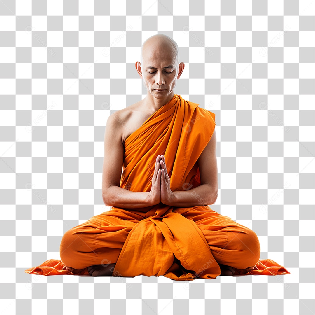 Monge Budista PNG Transparente