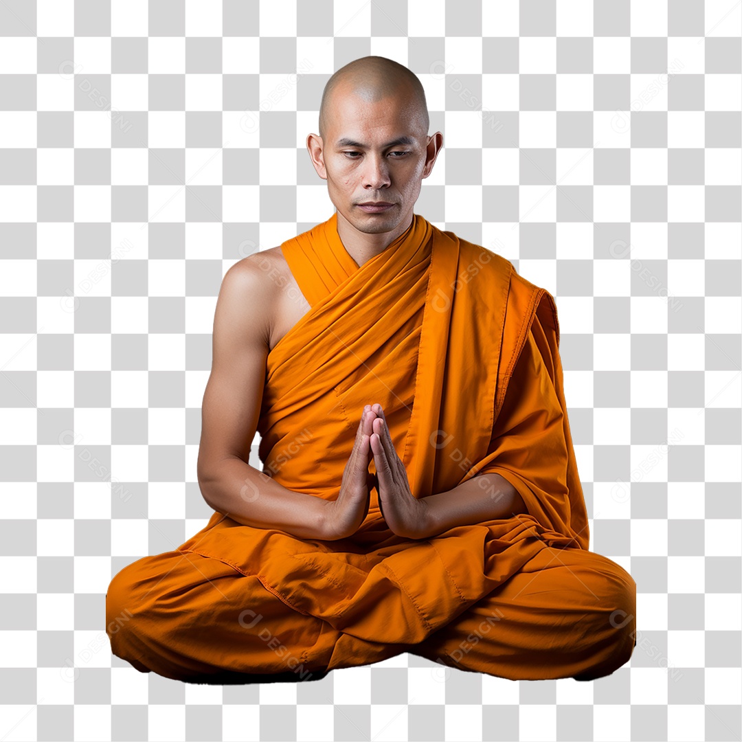 Monge Budista PNG Transparente