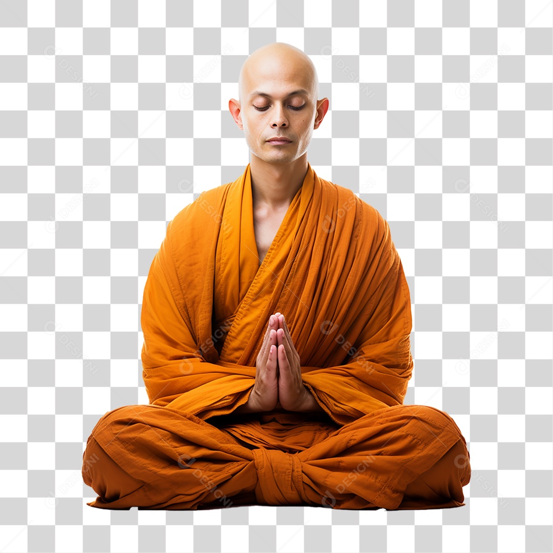 Monge Budista PNG Transparente