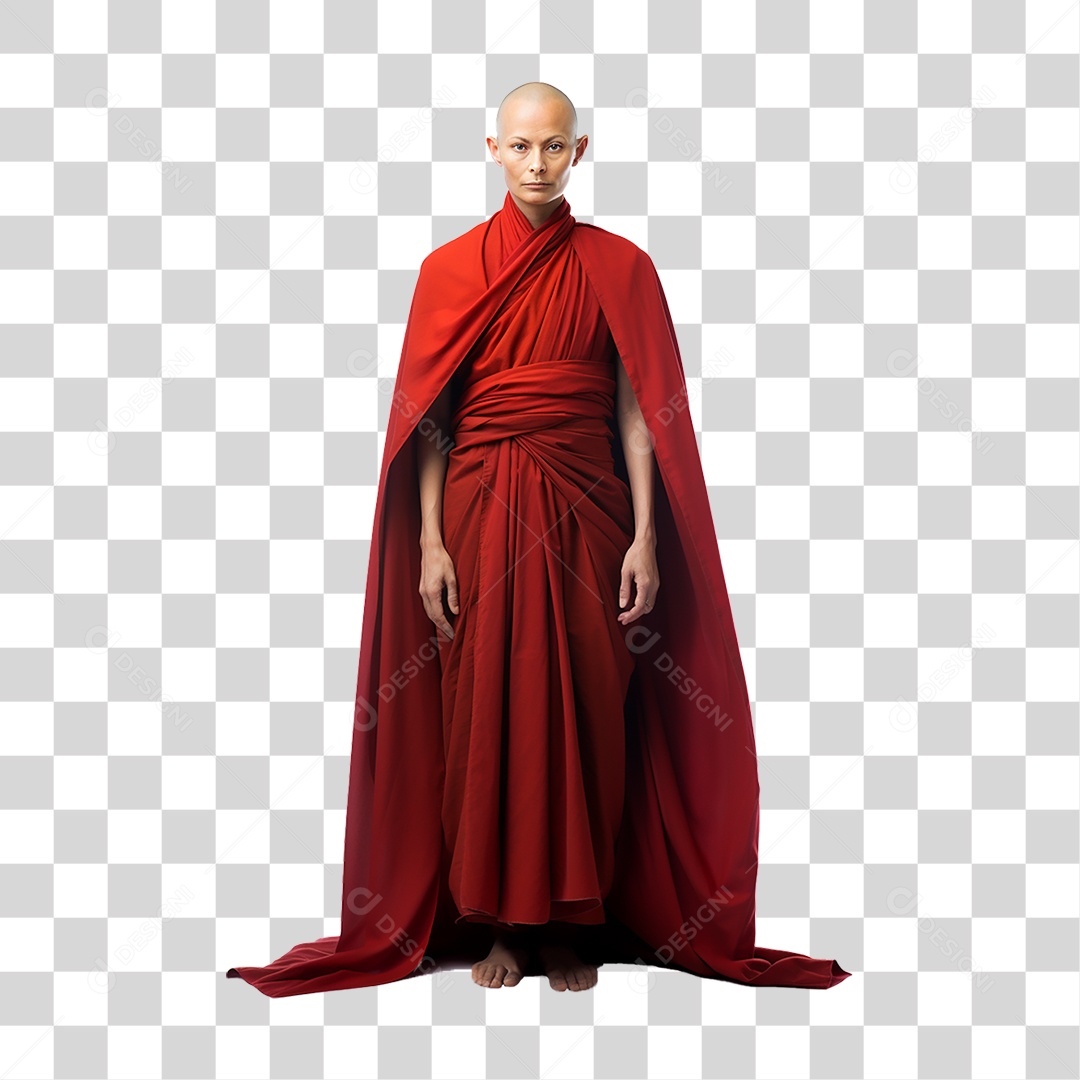 Monge Budista PNG Transparente