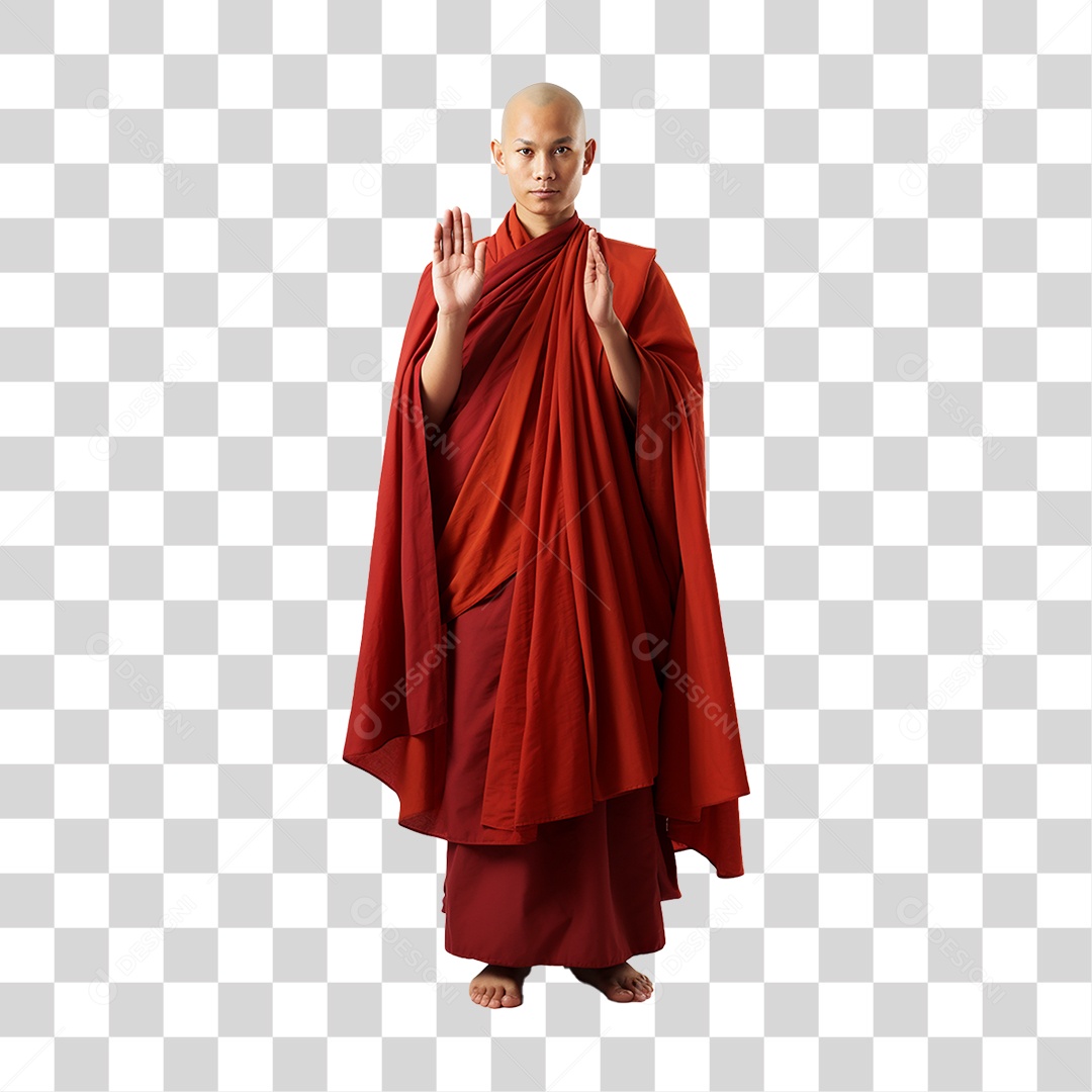 Monge Budista PNG Transparente