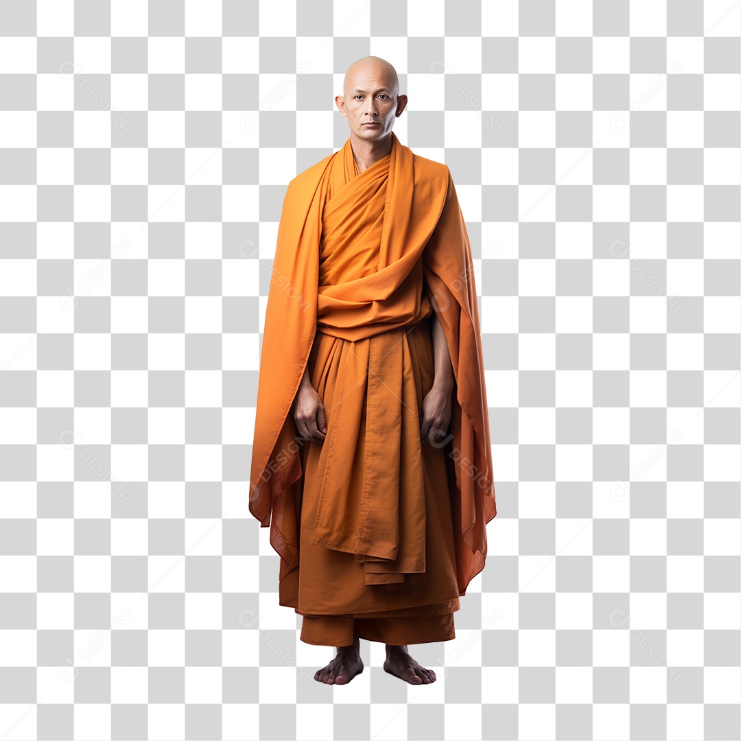 Monge Budista PNG Transparente