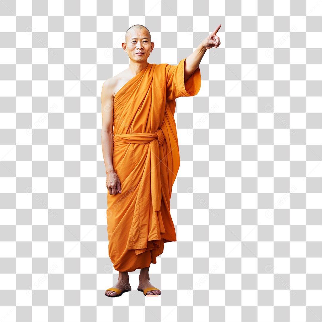 Monge Budista PNG Transparente