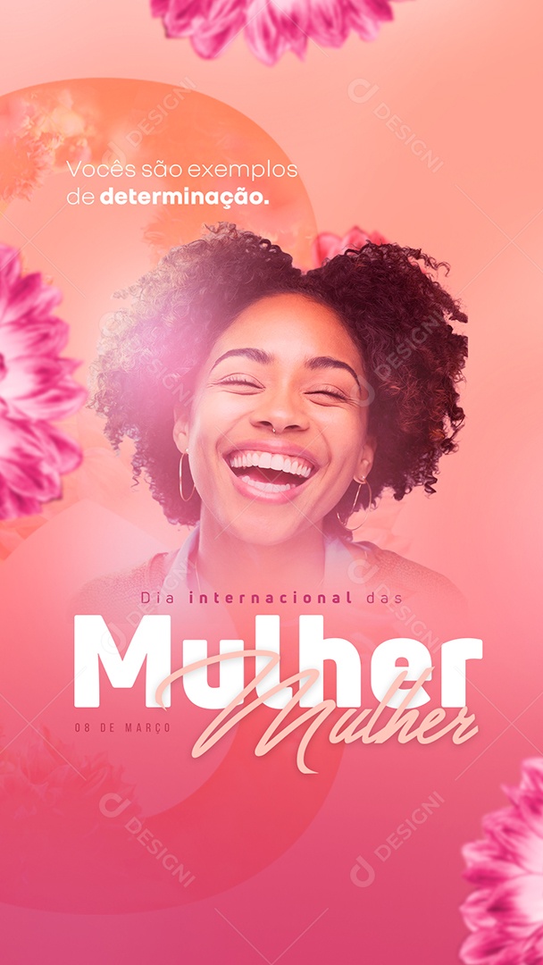 Story Dia Internacional das Mulheres 8 de Março Social Media PSD Editável