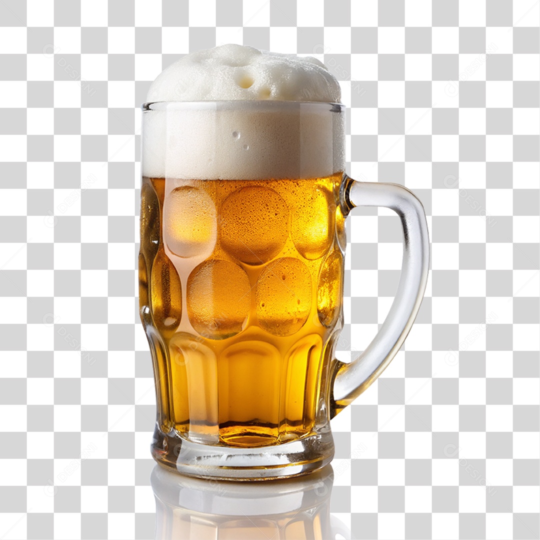 Caneca de Cerveja Bebida Alcoólica PNG Transparente