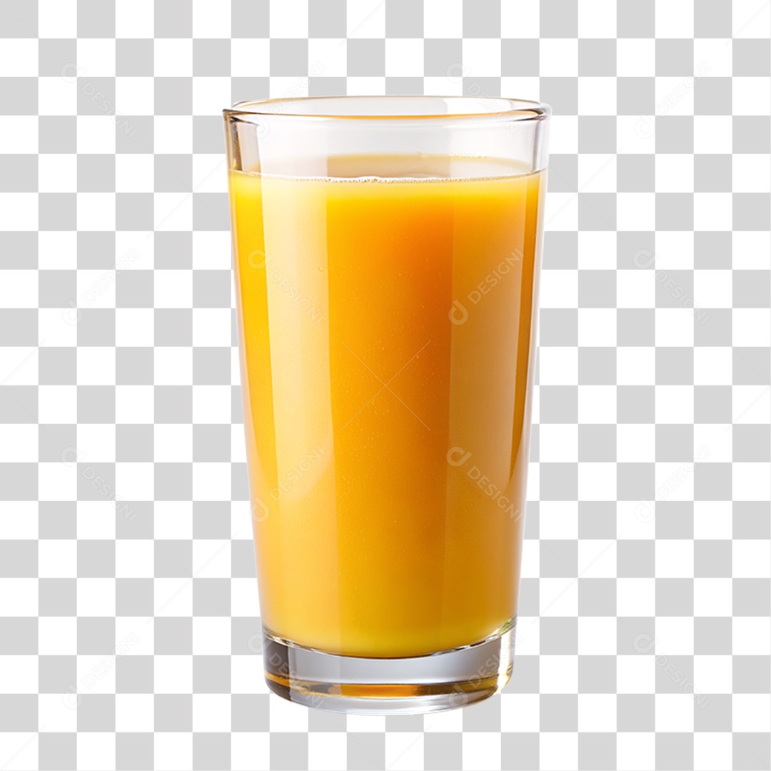 Copo de Suco de Laranja PNG Transparente