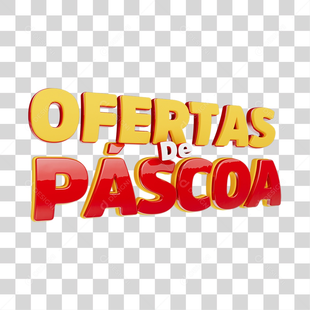 Selo 3D Oferta de Páscoa PNG Transparente Sem Fundo