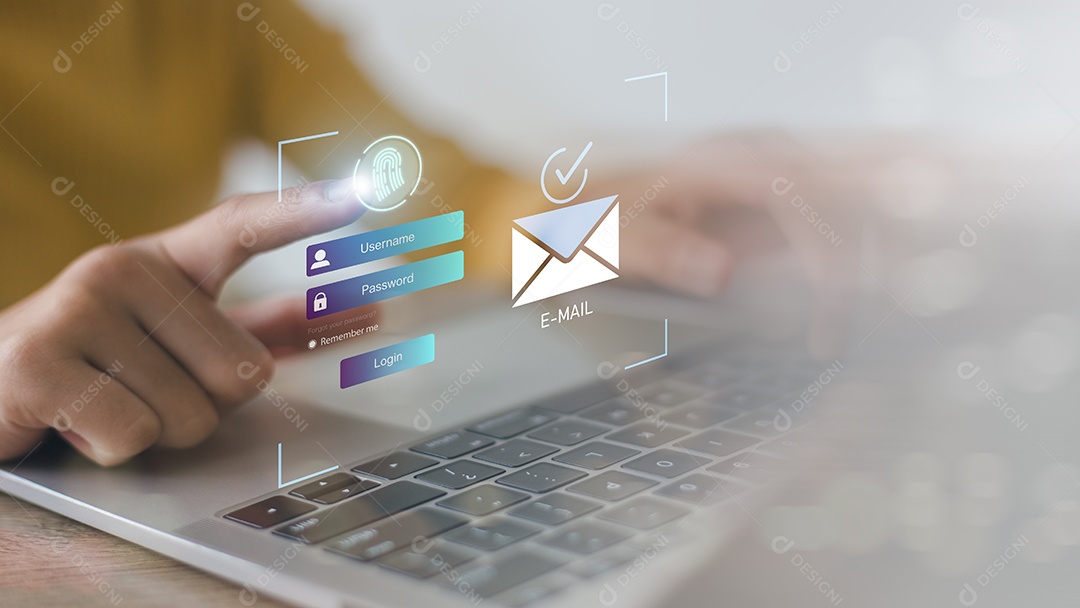 Proteção de segurança E-mail contra vírus de spam para notificação